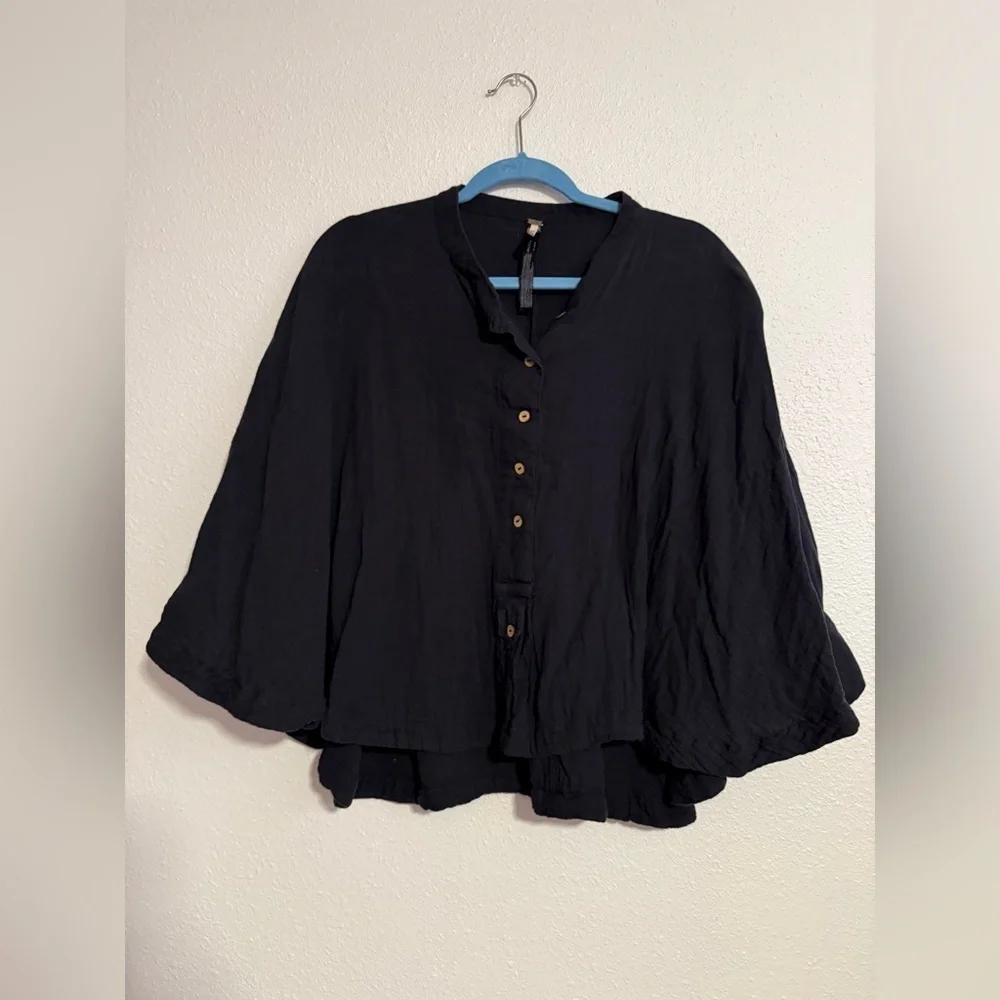 Free People Easy Does It Gauzy Top - Picture 2 of 7